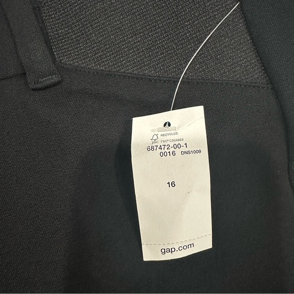 Gap Maternity Inset Panel Skinny Ankle Pants Black Size 16 - Picture 3 of 3